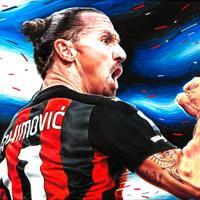 Ibrahimovic Milan Stampa Tela Arredo Casa Ufficio
