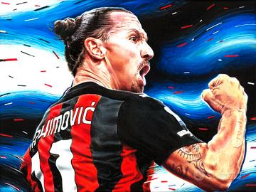 Ibrahimovic Milan Stampa Tela Arredo Casa Ufficio