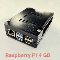 Raspberry PI 4 GB+ Case+ Alimentatore