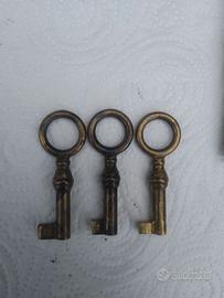 3 Chiavi nuove stile antico per mobili