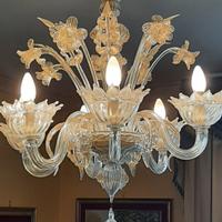 coppia di lampadari di murano