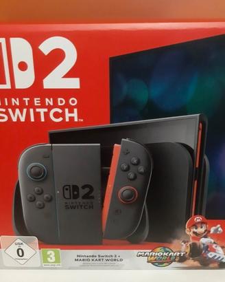 nintendo switch 2 con Mario kart sigillata.