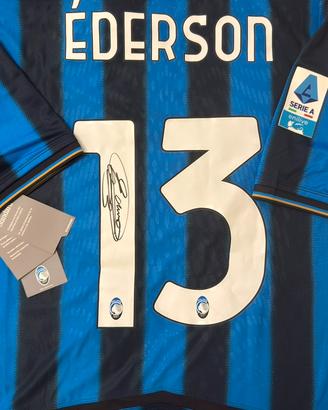 Maglia Atalanta Ederson autogtafata con video