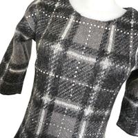 Seventy maglione vintage Y2K mohair nero grigio M