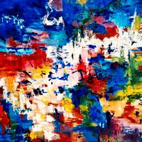 Dipinto originale 110x60 " Colors Trip " Marriot