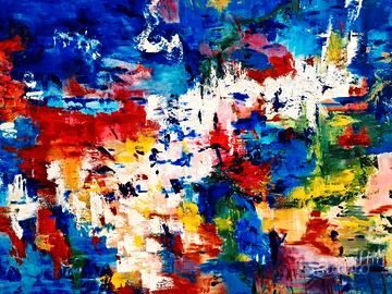 Dipinto originale 110x60 " Colors Trip " Marriot