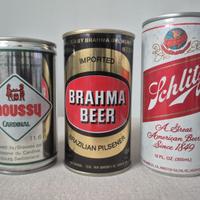 Lotto 3 lattine vintage – Brasile, Svizzera, USA