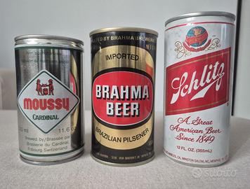 Lotto 3 lattine vintage – Brasile, Svizzera, USA