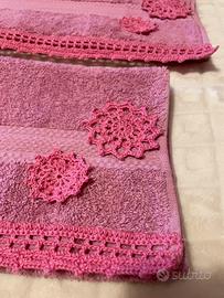 Set spugna asciugamano telo salvietta bagno