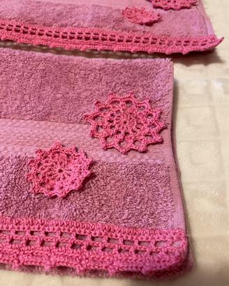 Set spugna asciugamano telo salvietta bagno