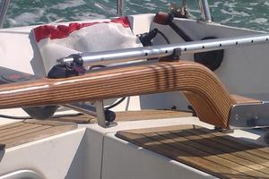 Barra in legno per timone barca vela