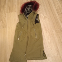 Parka senza maniche lungo