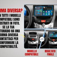 Toyota Aygo KIT COMPLETO Autoradio android  2 din