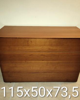 Cassettiera e 2 comodini moderni 
