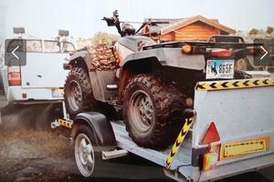 Carrello porta moto, quad, attrezzature