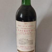 1967 vino rosso Château Laurette Côtes de Bourg