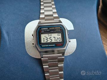 Casio A158WA-1 Vintage Digitale Acciaio Perfetto