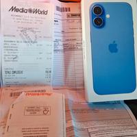 iphone 16  nuovo +garanzia contro danni e furto