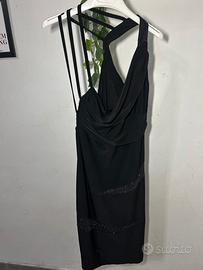 Vestito nero elegante Motivi con dettagli glitter