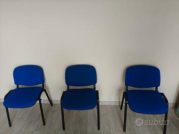 sedie blu da ufficio 