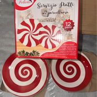 Servizio Piatti Natalizi 12 Pezzi