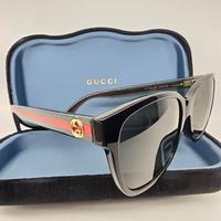 Occhiali da sole Gucci GG0038O 007 pari a nuovo