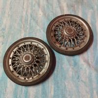 coppia ruote x macchinina pedali antica / triciclo