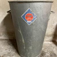 Bidone zincato marca Fomit