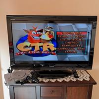 Playstation 1 Ps1 Con Gioco Crash Team Racing 