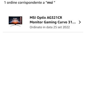 MSI Optix AG321CR 32" Curvo Gaming 165Hz 1ms