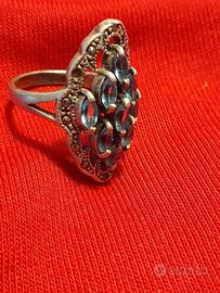 ANELLO ARGENTO 925 ANNI 70