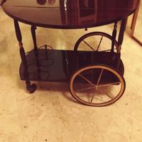 Anni 70 portavivande a carrello chiudibile