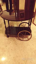 Anni 70 portavivande a carrello chiudibile