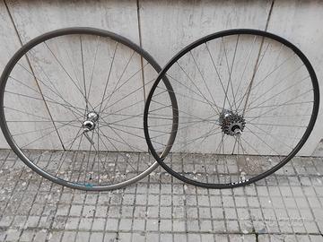 Ruote Vintage x tubolare con mozzi e cassetta a 6