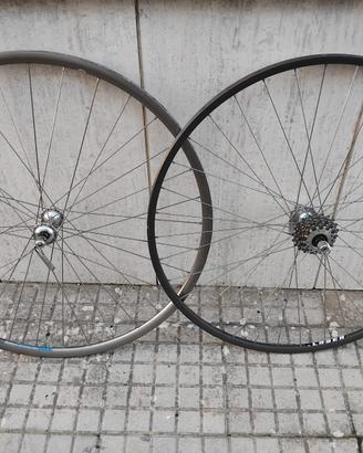 Ruote Vintage x tubolare con mozzi e cassetta a 6