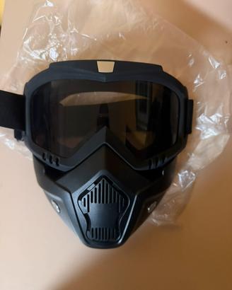 Maschera casco jet