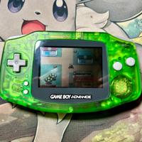 nintendo gameboy advance verde trasparente