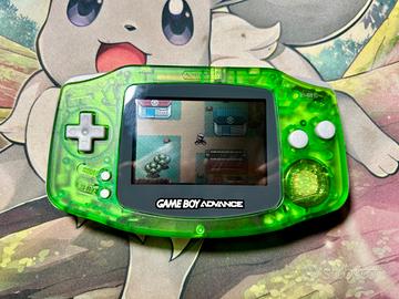 nintendo gameboy advance verde trasparente