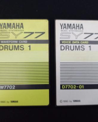 Wave form e Voice Data card per Yamaha SY77