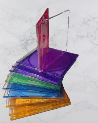 Custodie DVD CD Slim 5mm Colorate 15pz TDK