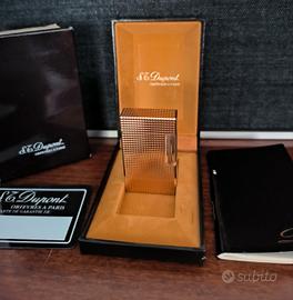 Nuovo / Accendino S.T. Dupont L1 anni 80 oro / NOS
