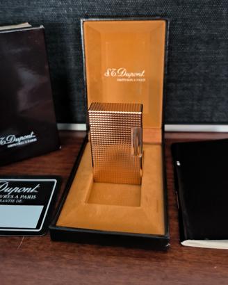 Nuovo / Accendino S.T. Dupont L1 anni 80 oro / NOS