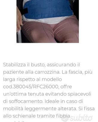 cintura di sicurezza per sedia a rotelle