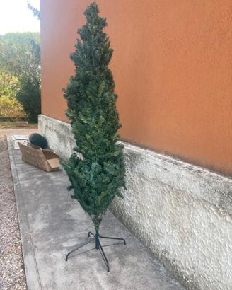 Albero natale h 210 richiudibile 3 pezzi e zoccolo
