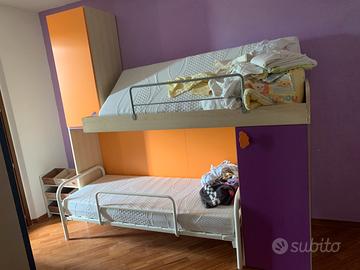 Letto a castello + 2 materassi nuovi