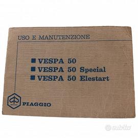 Manuale uso manutenzione Vespa 50 Special Elestart