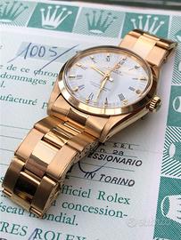 rolex oyster perpetual oro 18k