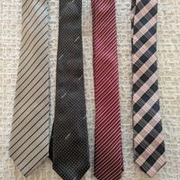4 cravatte uomo strette