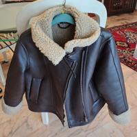 Giubbotto in pelle e montone 