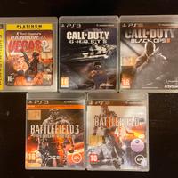Lotto 5 giochi PS3